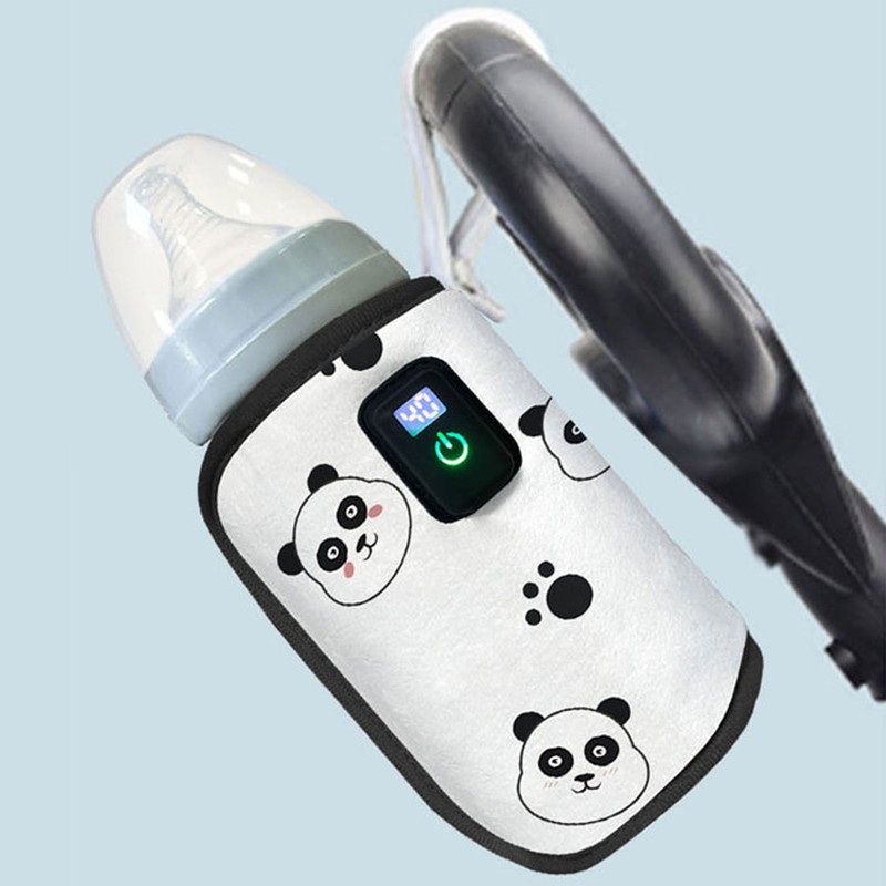 Portable Bottle Warmer Sleeve USB Milk Heat Keeper Adjustable Milk