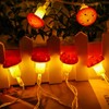 Mushroom Fairy String Lights,9.8 ft 20 LEDs Waterproof Copper Wire
