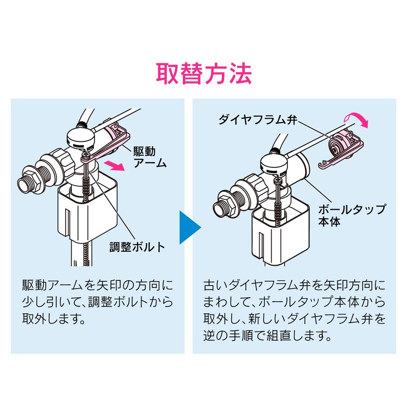Gaona GA-NG011 Multi-Ball Tap Repair Valve Body Water Leak Toilet