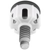 Sarini Toilet Flush Button, Black Round Head Dual Toilet Push