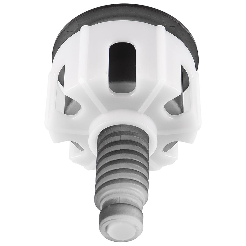 Sarini Toilet Flush Button, Black Round Head Dual Toilet Push