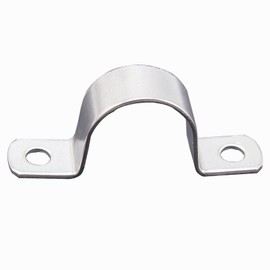 RITUIPIO 2 Inch Pipe Strap Heavy Duty 2 Hole Strap 304 Stainless Steel 2 Conduit Strap Clamp for Tube Pipe or Wire Cord Installation(50mm 5pcs)