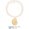 TOVINANNA Charm Necklace Shell Pendant Jewelry for Women Unique Necklace