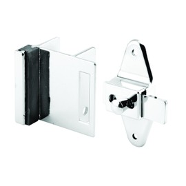 Sentry Supply 656-6950 Door Latch Set, 1-1/4 inch, Pilaster, Zamak, Chrome, Inswing, Square, (single pack) Kit