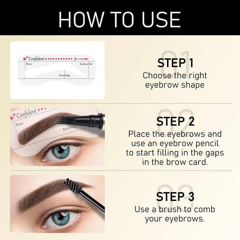 KYDA 2-in-1 Microblading Eyebrow Pen with Sealing Brow Gel, Waterproof