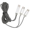 70.9in MIDI Cable to USB IN-OUT Converter Cable with Indicator