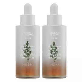Missha 미샤 개똥쑥 진정 앰플, 50ml, 2개 [50ml x 1개] Missha Mugwort Calming Ampoule, 50ml, 2 pieces [50ml x 1 piece]