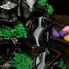 Gelory Waterfall Incense Burner Mountain Design, Home Incense Cone Holder,