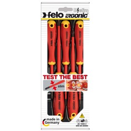 Felo Schraubendreher Satz VDE, E-Slim ERGONIC, 5-tlg SL, PH