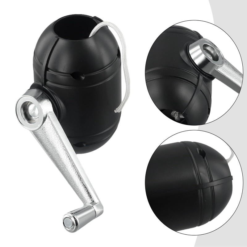 Outdoor Patio Umbrella Tilt Mechanism Crank with Rope Replacement Part