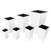 S size White URBI 32 cm tall plastic flower pot