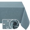 H.VERSAILTEX Linen Textured Tablecloth 54 x 80 Waterproof Decorative Table