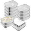 Ayzylpth 12 Pcs Airtight Stainless Steel Food Storage Containers with