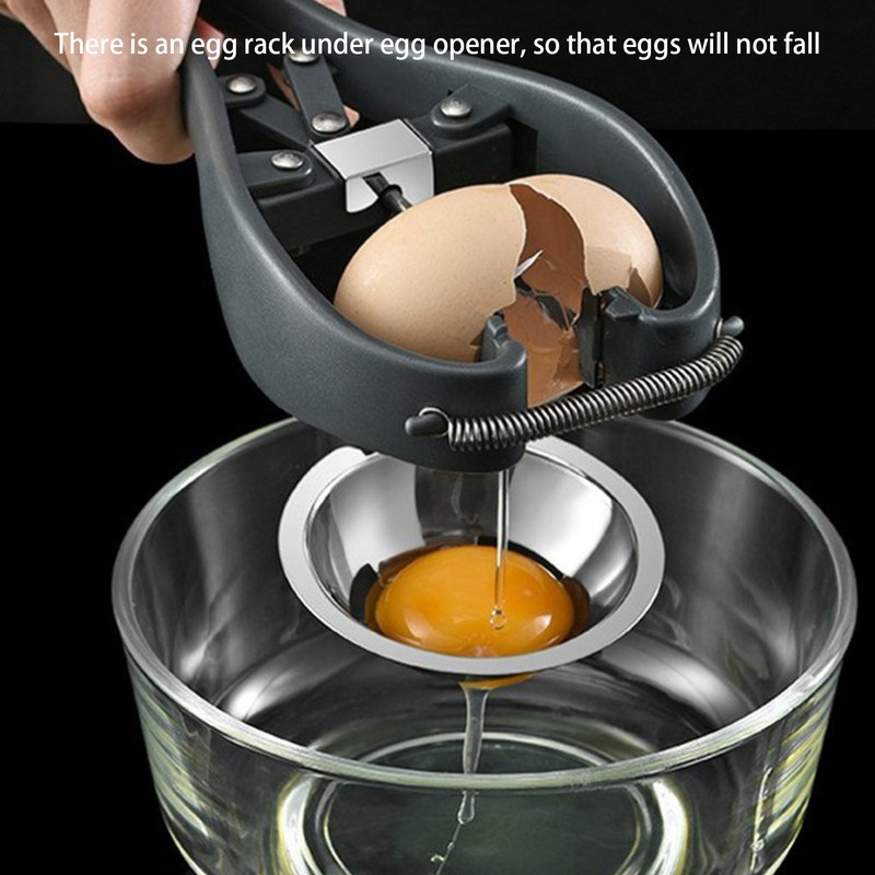 Stainless Steel Egg Opener Egg Yolk White Separator Tool Household