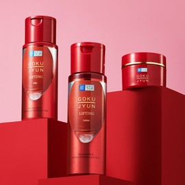 Hadalabo Gokujyun Lifting 3 types (Lotion 170ml + Milk 140ml + Cream 50g) / 하다라보 고쿠쥰 리프팅 3종(로션170ml+밀크140ml+크림50g)