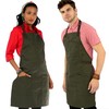 Under NY Sky Chef Apron - Professional Green Twill -