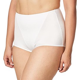 Playtex, PLAYCLASSICS - Panty Corte completo Con Control Abdominal, XG, Blanco
