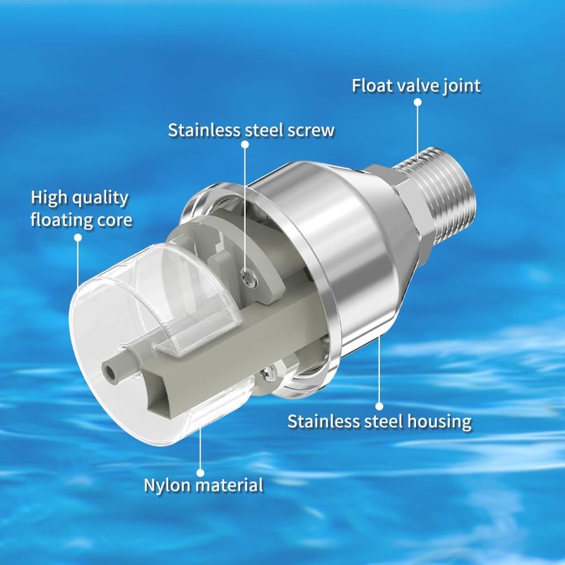 Automatic Water Level Control Float Valve 3/4 Inch, 304 Stainless