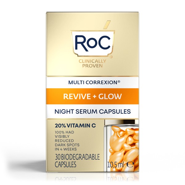 RoC Multi Correxion Revive & Glow Night Serum, 30 Capsules