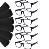 fadbon 6 Pack Reading Glasses Blue Light Blocking,Spring Hinge Readers
