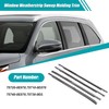 Priprilod Window Weatherstrip Sweep Molding Trim Chrome Compatible with Toyota