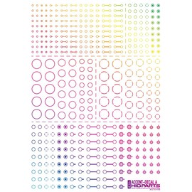 Haikyu Parts Accent Decal A Foil Holo Silver 1 Piece Plastic Model Decal ACD-A-HLS