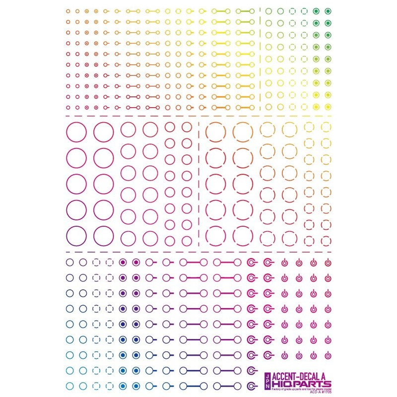 Haikyu Parts Accent Decal A Foil Holo Silver 1 Piece