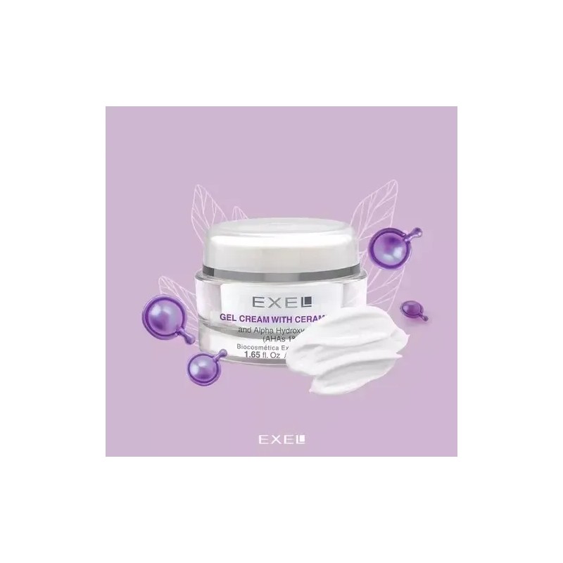 Gel Crema Con Ceramidas Hidratante Restaurador Cutaneo Exel 50 mL