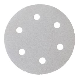 CS Unitec 37649 9" Sandpaper, Velcro 6-Hole Punch, 220 Grit Normal Corundum, (Pack of 25)