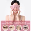 Rose Quartz Eye Mask, Cooling Eye Mask 100% All Natural