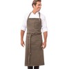 Chef Works Men's Dorset Chefs Bib Apron, Earth Brown