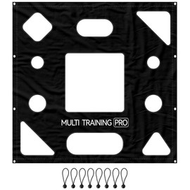 ZEALFEEL Lacrosse Rebounder Target Net 4×4FT, Lacrosse Bounce Back Pass Cover, Volleyball/Baseball Rebounde Target Net for 4×6FT & 4×7FT Rebounders