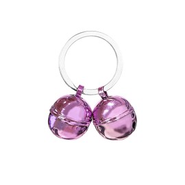 Lotsdonxia 2-Piece Loud Cat and Dog Bells Set Small Copper Bells for Pet Collars Enhancing Safety During Outdoor Adventures (Pink)