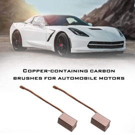 OTOTEC 2 Pairs of Motor Carbon Brushes 10 x 6 x 6 mm Copper for Car Blower Windscreen Wiper Window Regulator