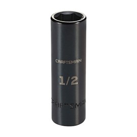 CRAFTSMAN Impact Socket, Deep, SAE, 3/8 in. Drive, 1/2 in. (CMMT15894)