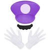 Aomig Mario Costume, 3 Pack Mario Cosplay Costume Accessories Kits