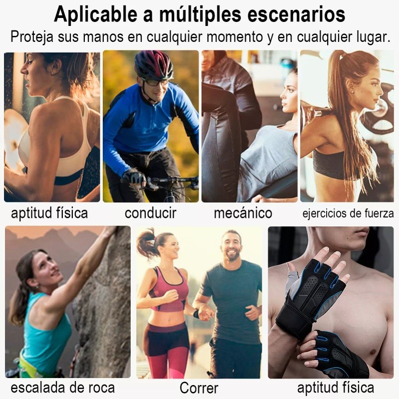 Gomia Guantes Gym Tacticos Az Pesas Crossfit Gimnasio Mujer Hombre