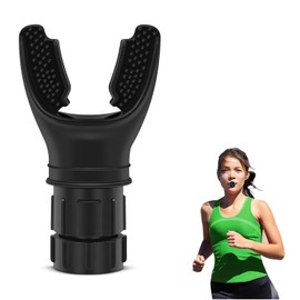 Oxyfit Breathing Trainer Lung Trainer Sport Breath Trainer Lung Trainer Sport to Improve Lung Capacity Lung Trainer with Adjustable Resistances (Black)
