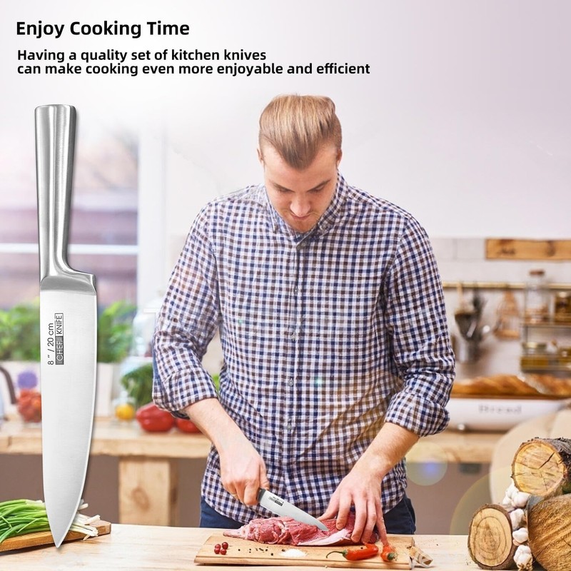 KOFERY 5-Piece Kitchen Knife Set - Razor-Sharp Stainless Steel Blades