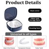 Jidyllic Denture Box with Strainer, Denture Box, Denture Container, Portable