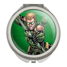 Justice League Green Arrow Character Compact Travel Purse Handbag Makeup Mirror