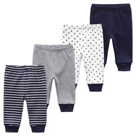Kiddiezoom Baby 9-Piece Neutral Short Sleeve Long Pants Legging Outfit Set Clothes