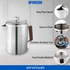 APOXCON Coffee Percolator Camping Coffee Pot Stainless Steel Coffee Maker