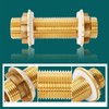 Brass Bulkhead Fitting G3/4 Brass Hose Fitting Rain Butt Fitting