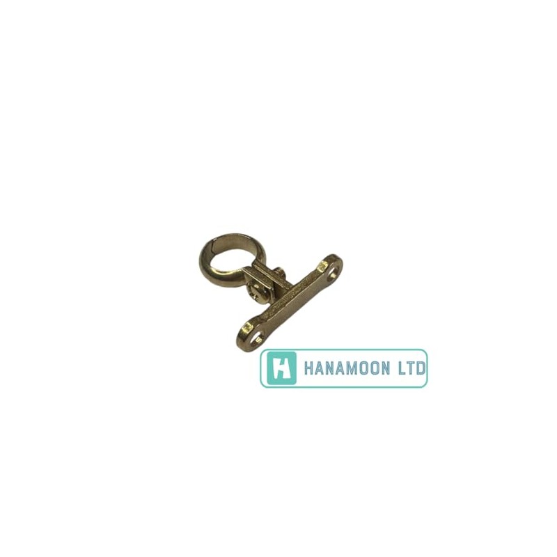 15mm Cast Brass Screw-On Pipe Bracket, Die-Cast Pipe Clip -