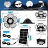 TSUNESLUX 2 Heads Pendant Solar Shed Light Outdoor Indoor, 156