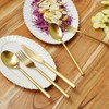 Dalton Cutlery Svelte Cutlery Dinner Spoons, Matte Gold Color