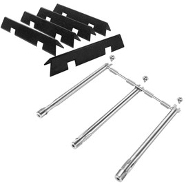 Grill Accessories for Weber GS4 Spirit II & I 300 Series with Front Control, 18" 69787 Grill Burner and Upgraded 15.3" 7636 Flavorizer Bars for Spirit E310 E320 E330 S310 S320 S330 SP330