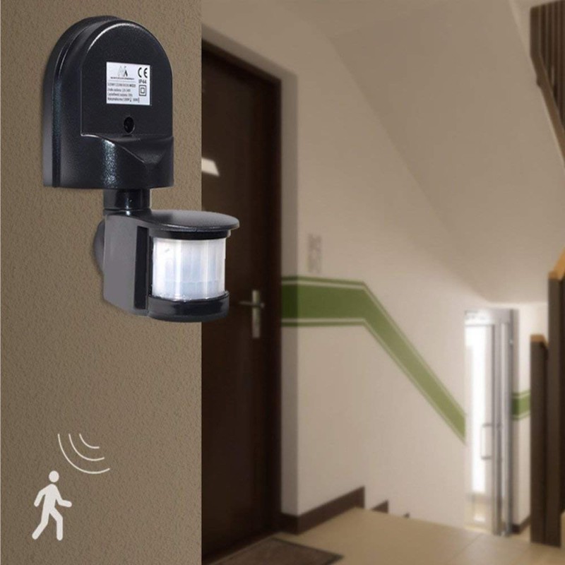 Clearhill 12V PIR Motion Detecto Sensor Switch,Wall Mounted,180° Detection Range,Waterproof,Automatic
