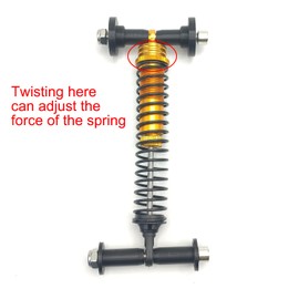 ODO LUCK Dampener Mod Improvement + Hard Spring for Fanatec CSL Throttle/Clutch/Non-LC (Load Cell) Pedal,Shock Absorber Mod Improvement,Modification Accessories